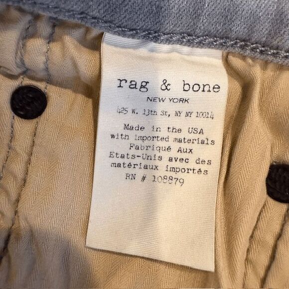 NWOT Rag & Bone Standard Issue Fit 1 Skinny Leg Aged Gray Jeans Men's Size 33 - Picture 9 of 14